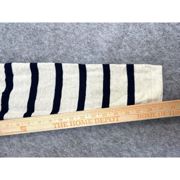 J. Crew Classic Mariner Sweater Blue Beige Stripe Shirt Preppy Casual Nautical - Picture 8 of 9